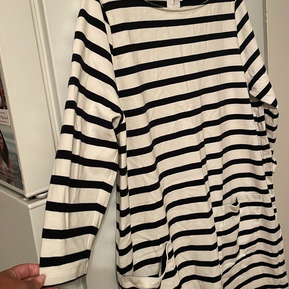 The Nines by HATCH XXL Striped Cotton Dress - Picture 5 of 6